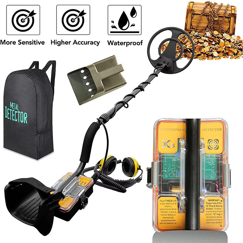 X3 Fully Waterproof Pulse Induction Underwater Metal Detector