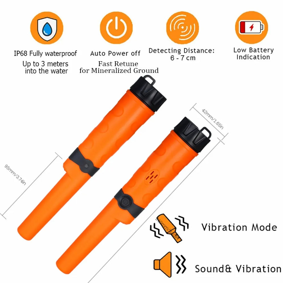 Metal Detector Wand MD970 Fully Waterproof High Sensitivity