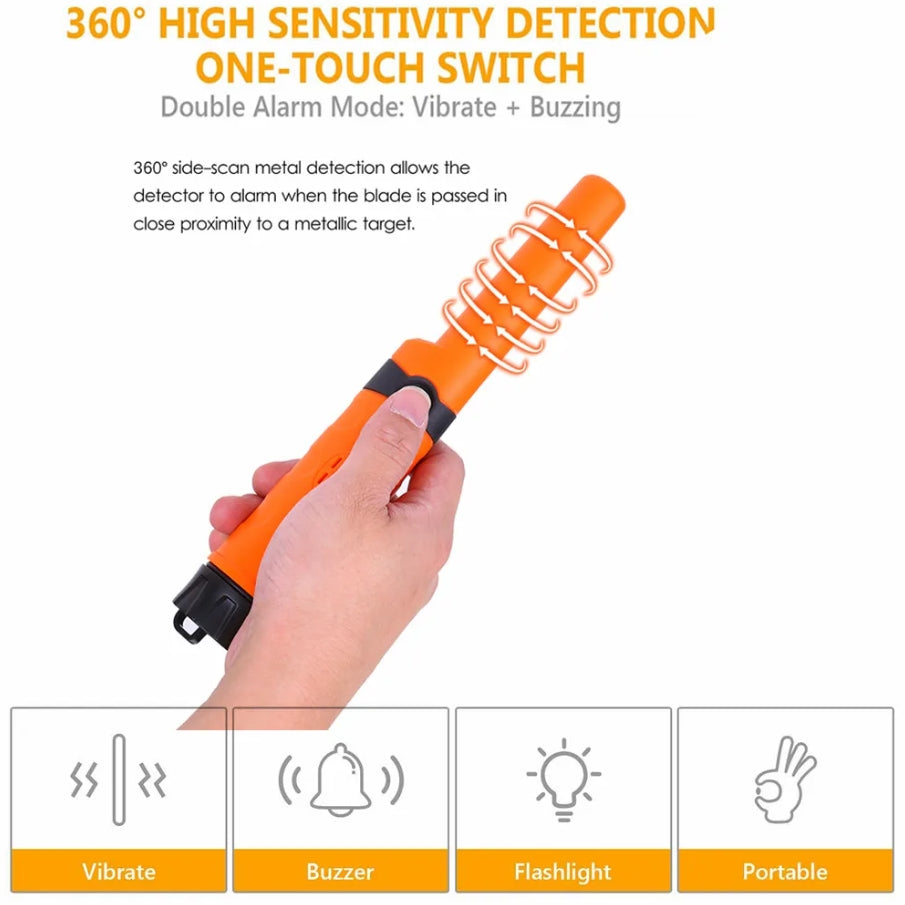 Metal Detector Wand MD970 Fully Waterproof High Sensitivity