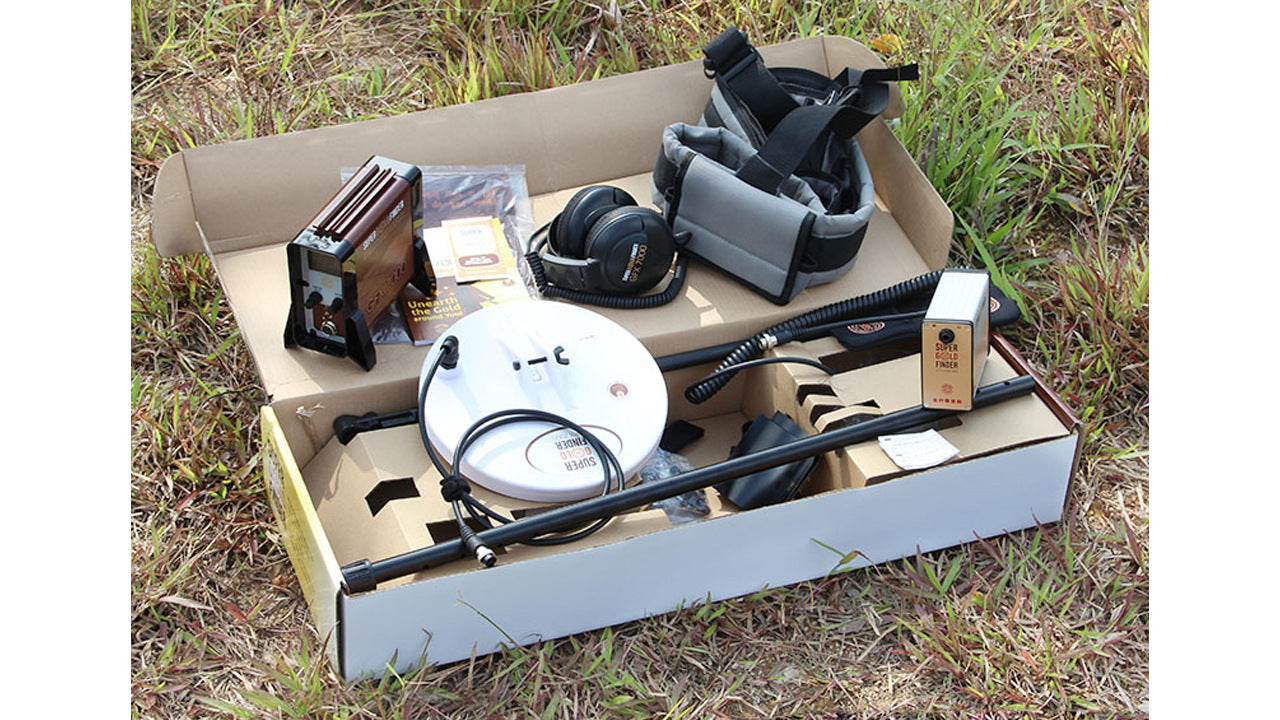 GFX7000 underground metal detector, gold sand treasure hunting device, pan detector, LCD screen display, iron removal