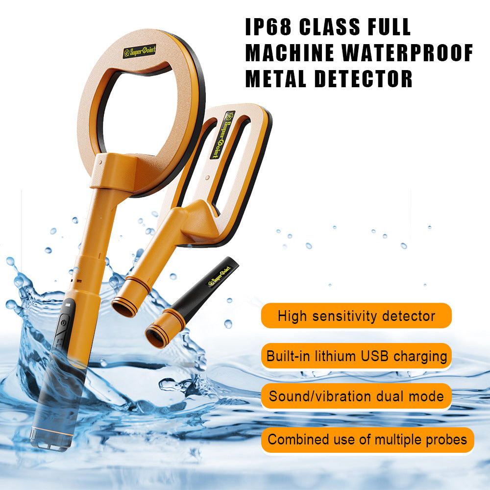 New Handheld 3-in-1 Metal Detector Outdoor Treasure Hunt Pulse Waterproof Charging Metal Detector