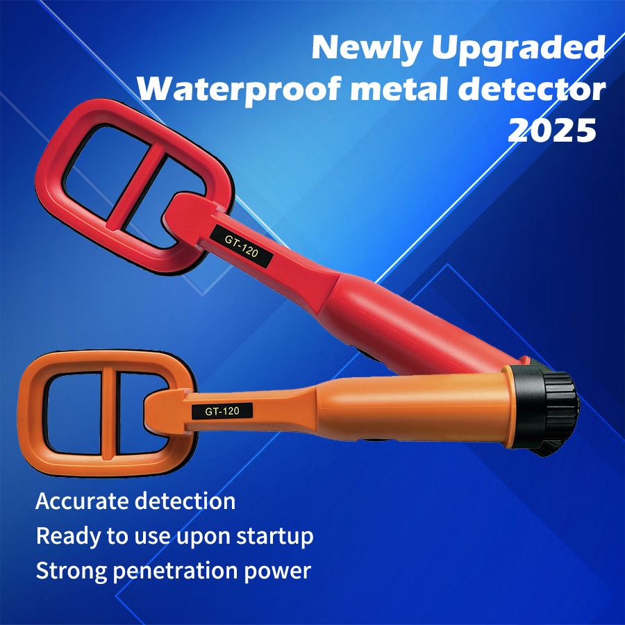 Metal detector GT-120 waterproof positioning rod for diving and salvaging cattle stomachs, detecting iron, gold, silver, copper, underground treasure hunting, jewelry and gold