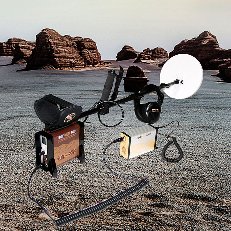 GFX7000 underground metal detector, gold sand treasure hunting device, pan detector, LCD screen display, iron removal