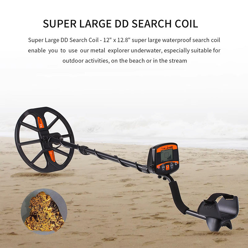 10 meter underground metal detector 960 high sensitivity for outdoor exploration of gold, silver, copper coins, and archaeological treasures in old houses. Sound report of the instrument