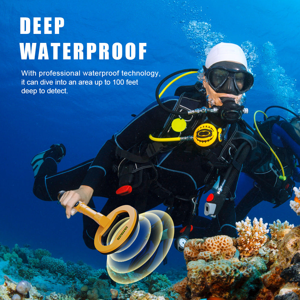 New Handheld 3-in-1 Metal Detector Outdoor Treasure Hunt Pulse Waterproof Charging Metal Detector
