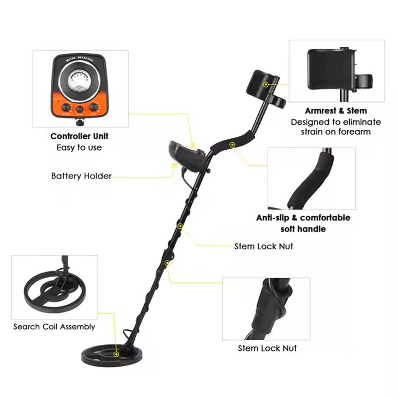 MD-5021 Underground Metal Detector for Treasure Hunting & Security