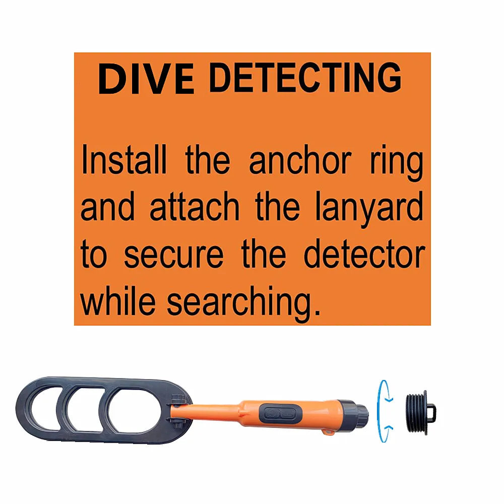 Hot selling diving metal detector outdoor treasure hunting detector Q20 diving folding