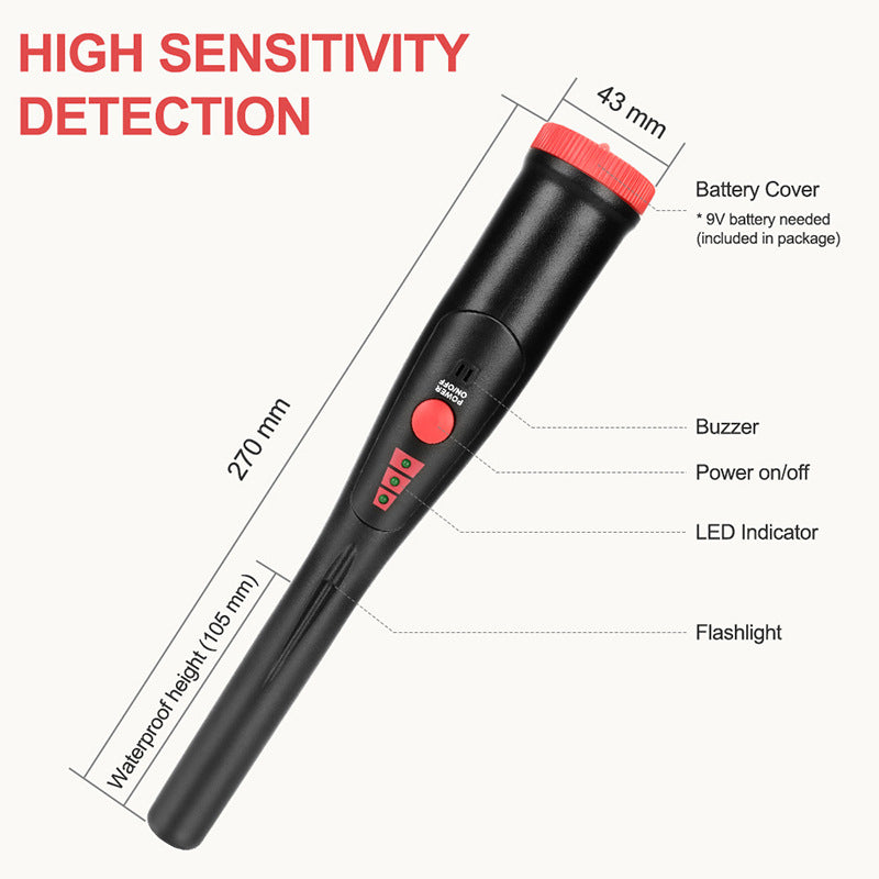 770 Handheld Underground Detector, Security Inspection Detector, Metal Positioning Rod, Gold Treasure Detector