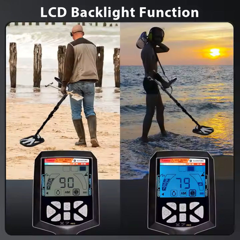 Professional metal detector X7 gold, silver and copper detection new outdoor treasure hunting device