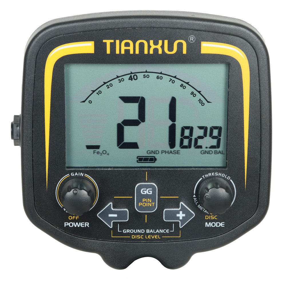 TX-850 professional metal detector with high sensitivity and waterproof dual D-type search coil can detect depths of 3 meters