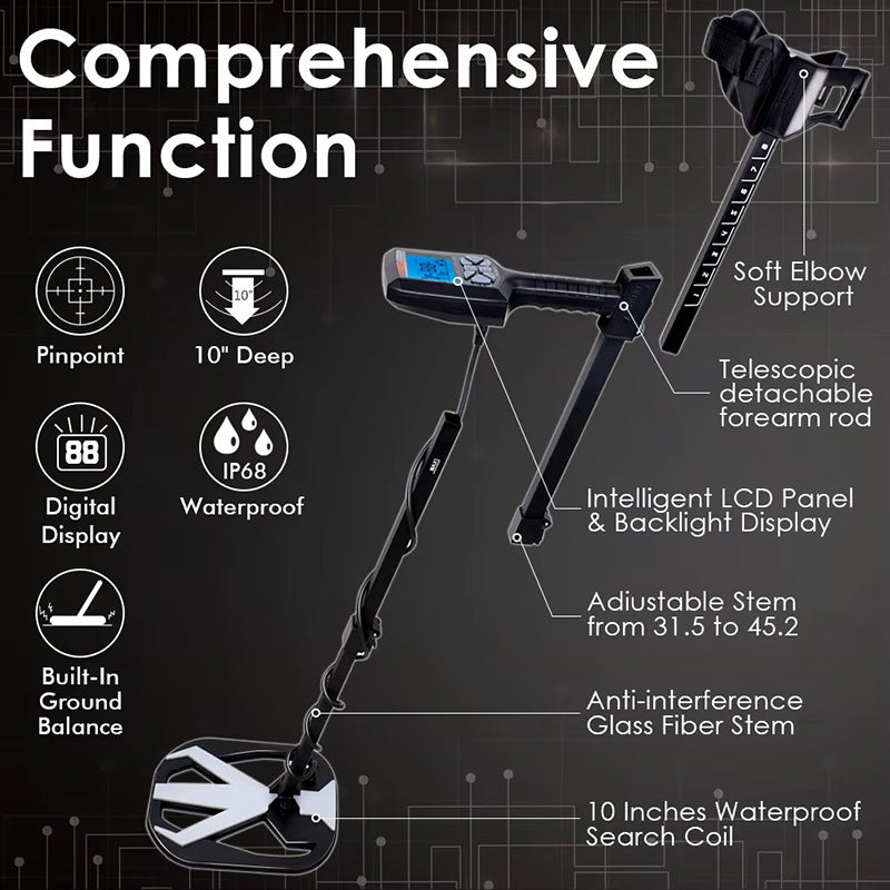 Professional metal detector X7 gold, silver and copper detection new outdoor treasure hunting device