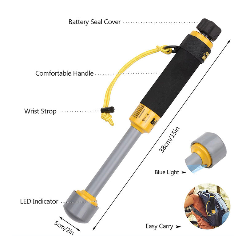 Metal Detector 740 Pulse Induction Waterproof Metal Detector Underwater Metal Detection