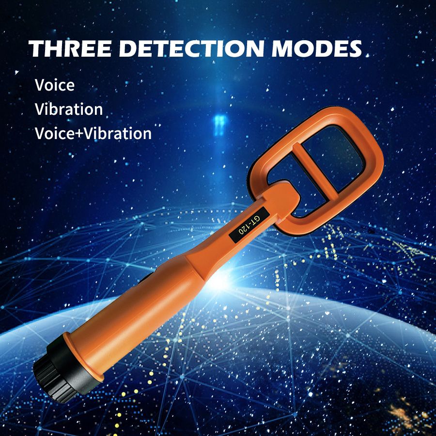 Metal detector GT-120 waterproof positioning rod for diving and salvaging cattle stomachs, detecting iron, gold, silver, copper, underground treasure hunting, jewelry and gold