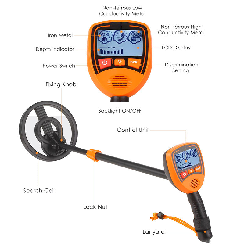 Children's Underground Metal Detector 1012 Metal Detector Children's Puzzle Toy Farm Activity Summer Camp Treasure Digging