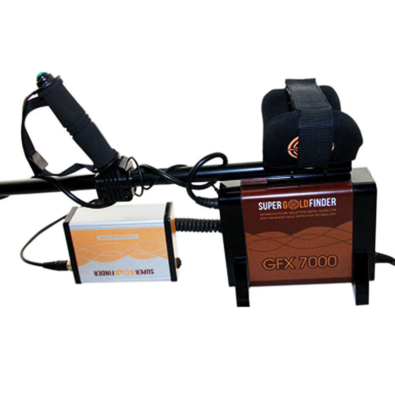 GFX7000 underground metal detector, gold sand treasure hunting device, pan detector, LCD screen display, iron removal