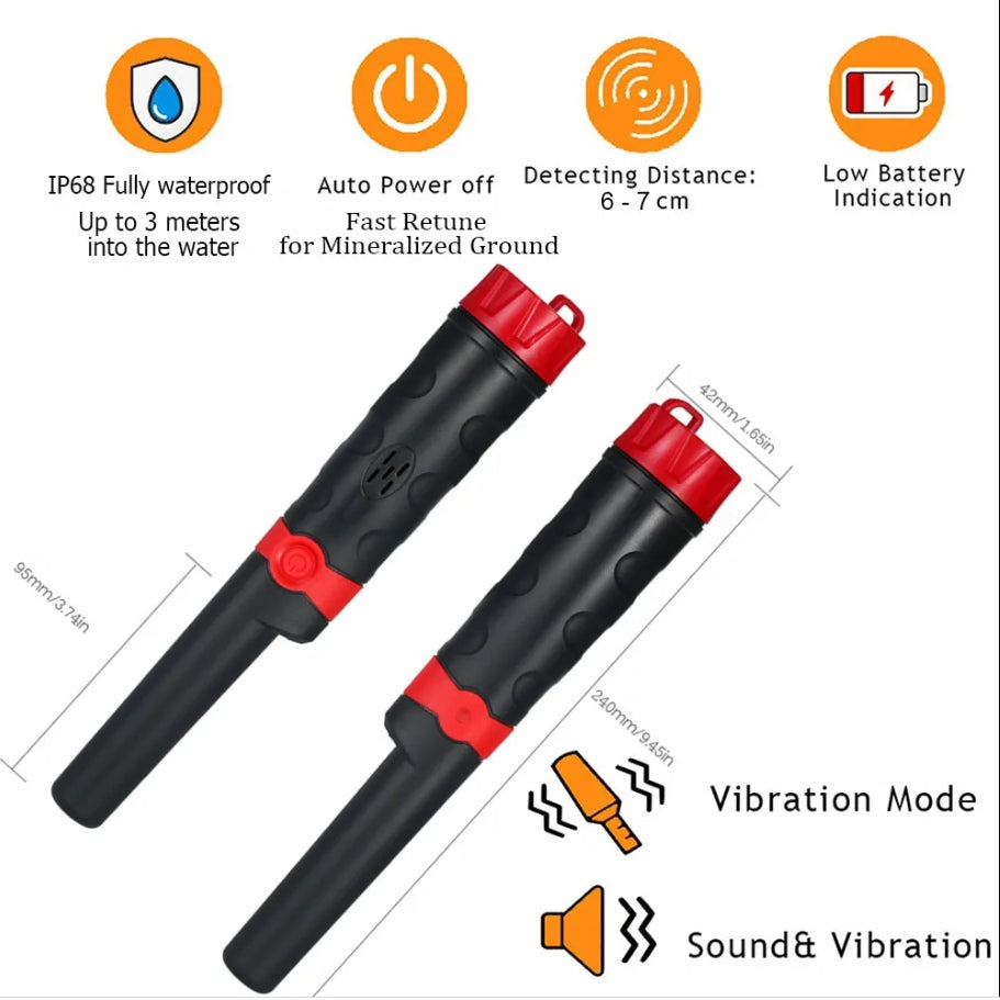 Metal Detector Wand MD970 Fully Waterproof High Sensitivity