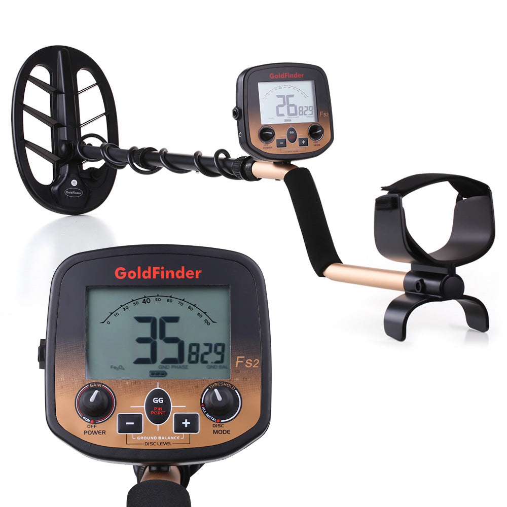 Metal Detector for Adults Gold Finder FS2 Underground Metal Detector LCD Display Gold Beetle High Precision Treasure Hunter