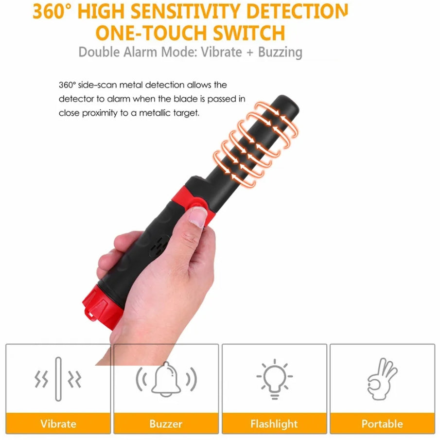 Metal Detector Wand MD970 Fully Waterproof High Sensitivity