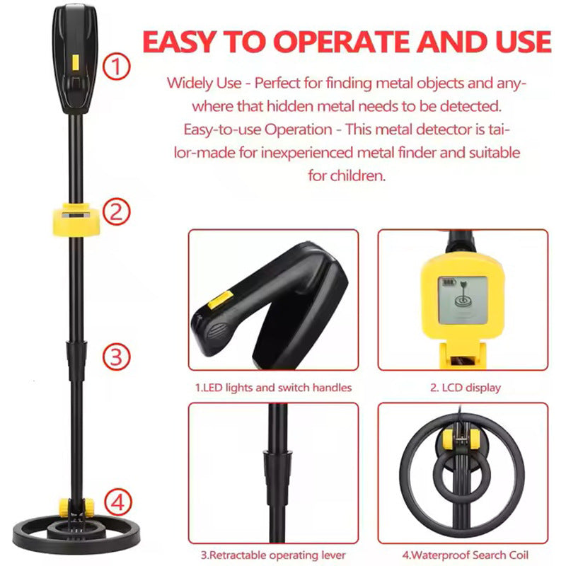 Children's Underground Metal Detector 1014 Metal Detector Children's Puzzle Toy Farm Activity Summer Camp Treasure Digging