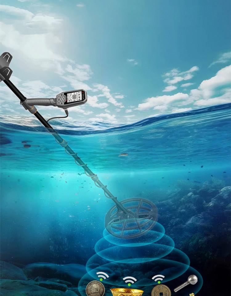 Skycruiser S63 Underground Metal Detector Underwater High Sensitivity Iron Removal Treasure Hunt Gold, Silver, Copper, Aluminum Gold Detector