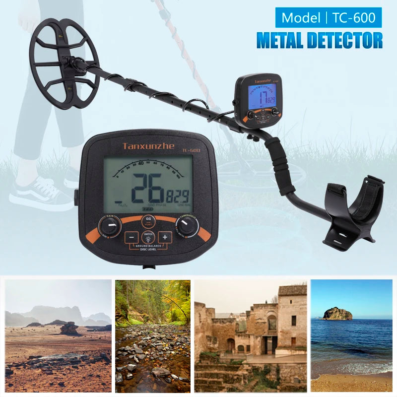 New TC-600 Underground Metal Detector Gold and Silver Detector Treasure Hunter Antique Treasure Detector