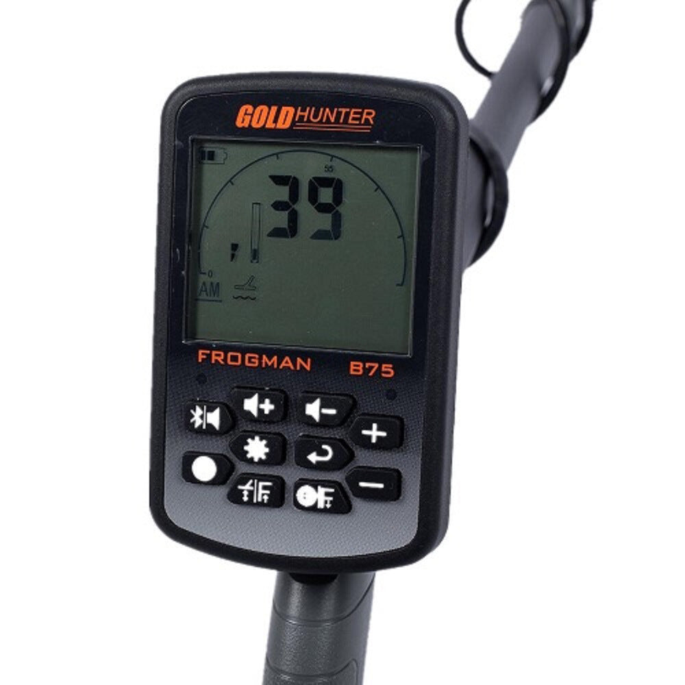 New B75 Handheld Underground Metal Detector with Waterproof LCD Backlight Digital Gold, Silver and Copper Treasure Detector