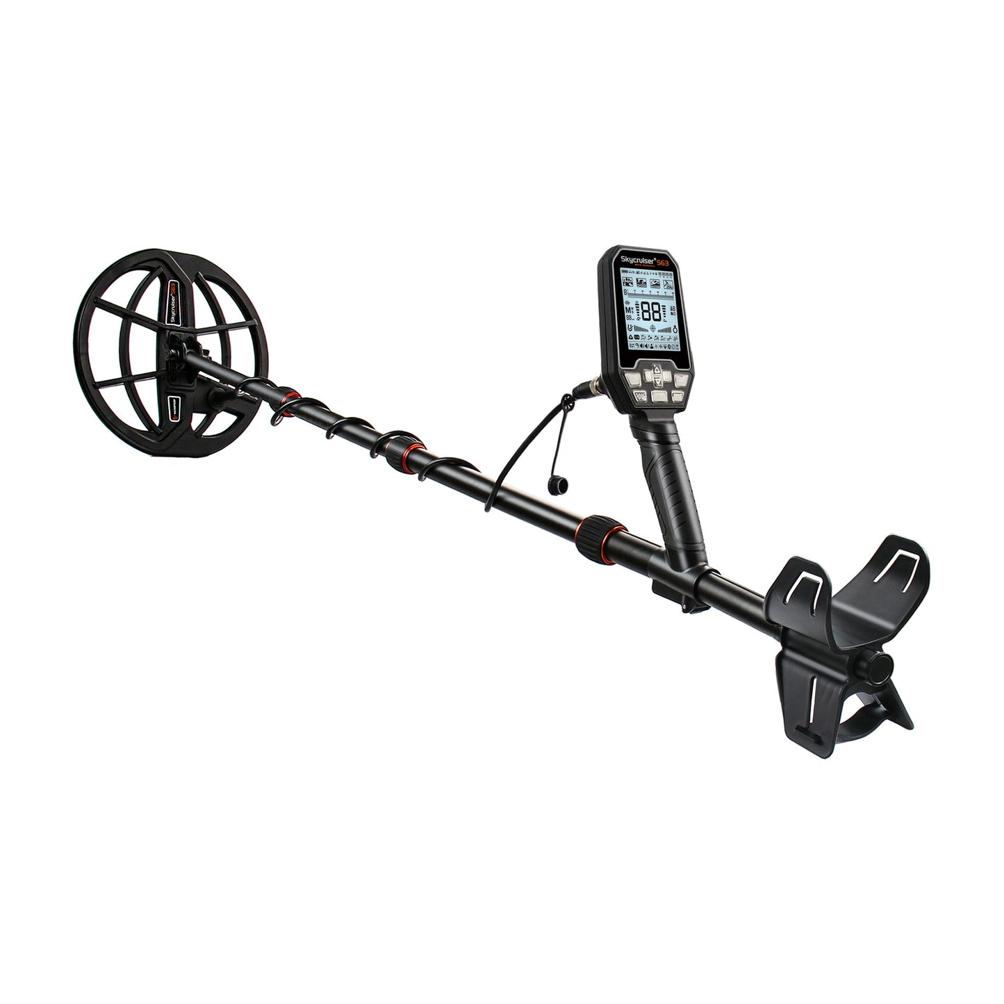 Skycruiser S63 Underground Metal Detector Underwater High Sensitivity Iron Removal Treasure Hunt Gold, Silver, Copper, Aluminum Gold Detector