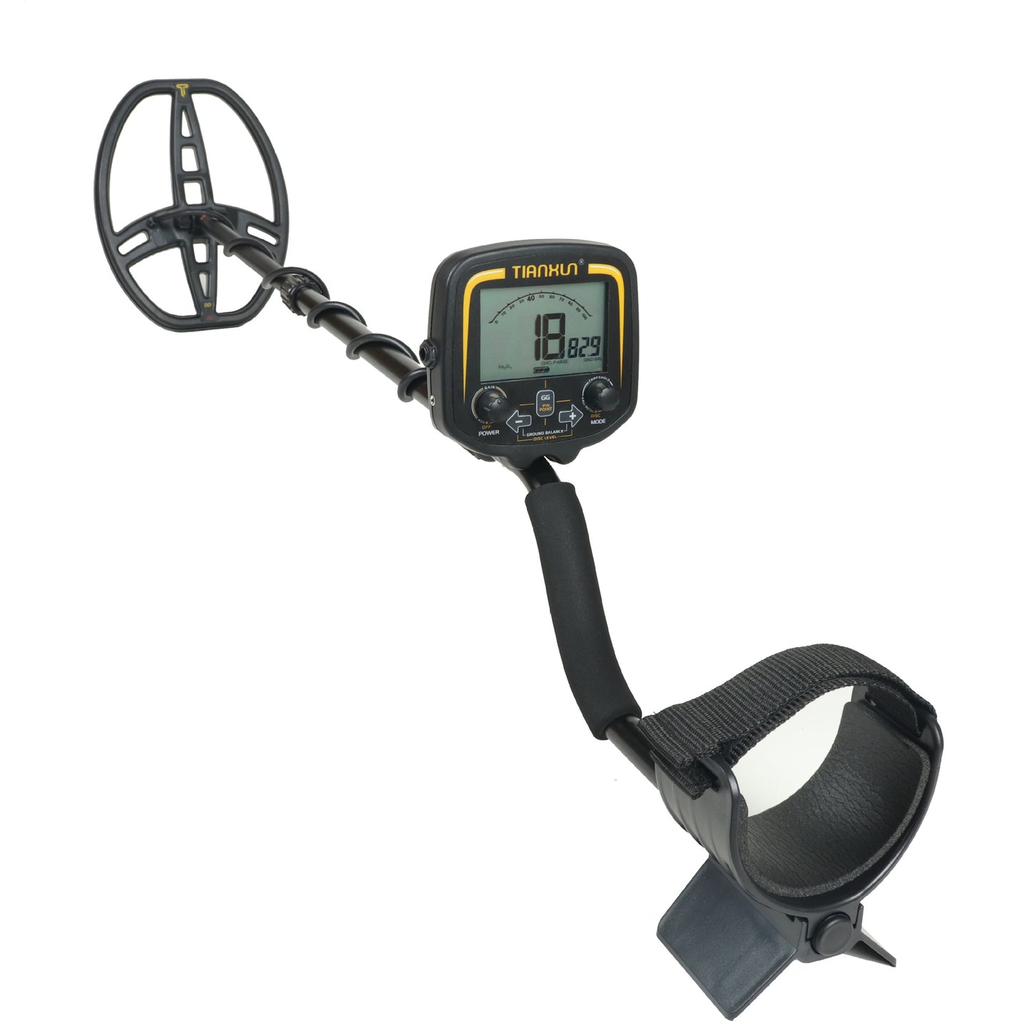 TX-850 professional metal detector with high sensitivity and waterproof dual D-type search coil can detect depths of 3 meters