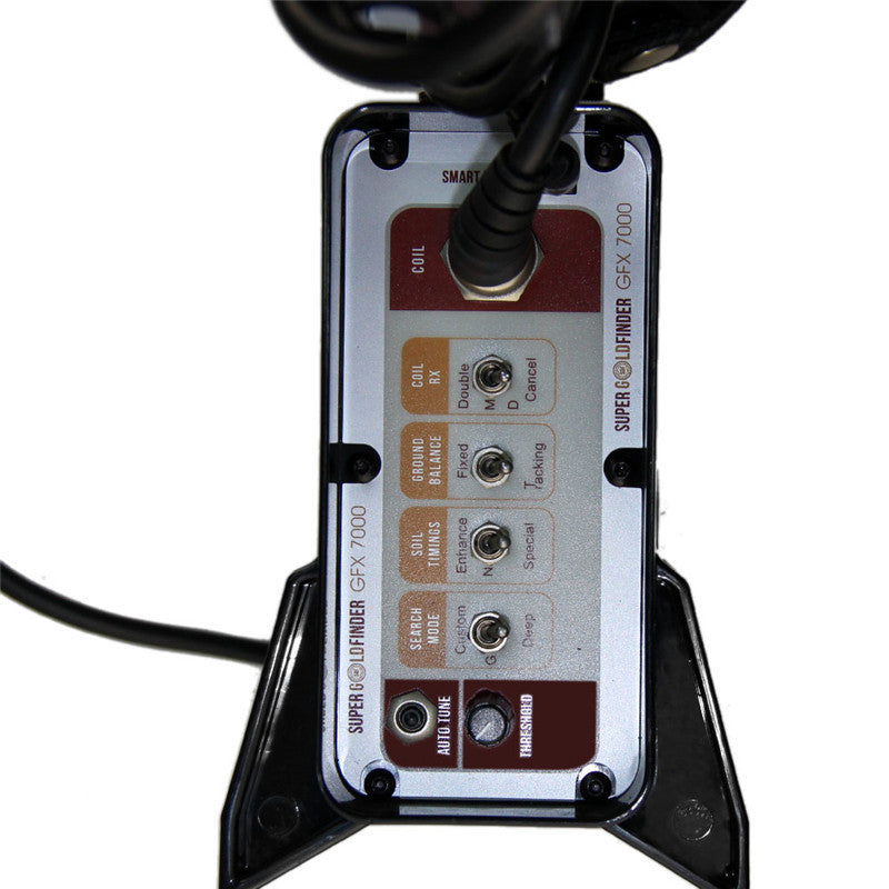 GFX7000 underground metal detector, gold sand treasure hunting device, pan detector, LCD screen display, iron removal