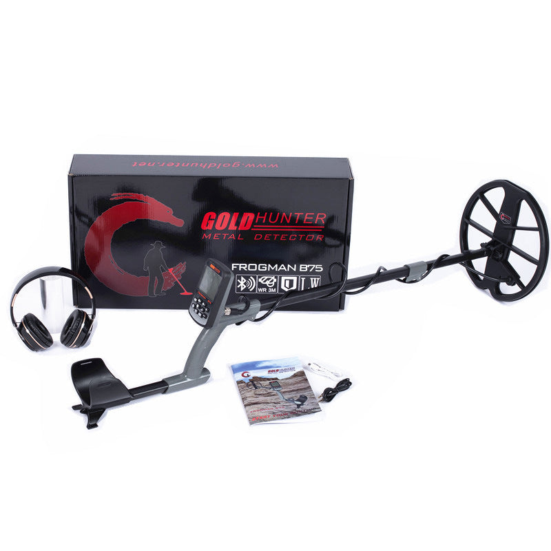 New B75 Handheld Underground Metal Detector with Waterproof LCD Backlight Digital Gold, Silver and Copper Treasure Detector