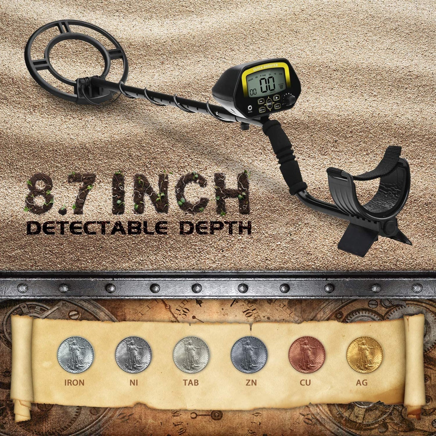 MD-3030 Portable Underground Metal Detector MD3030 Quick Shooter Gold Detector