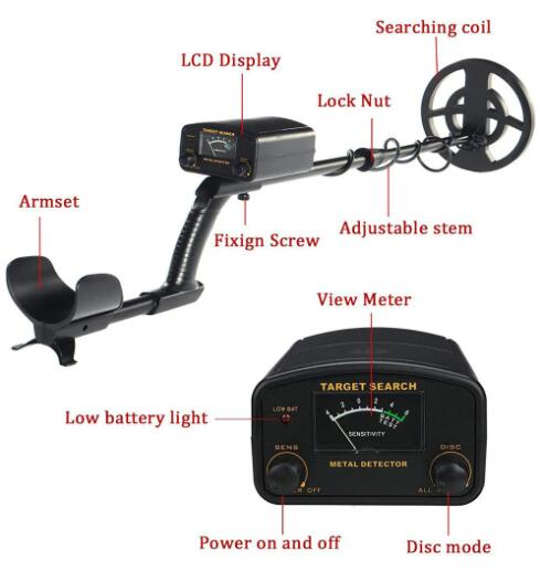 GT6500 Detecting Pinpointer Waterproof Underground Metal Detector Treasure Hunter