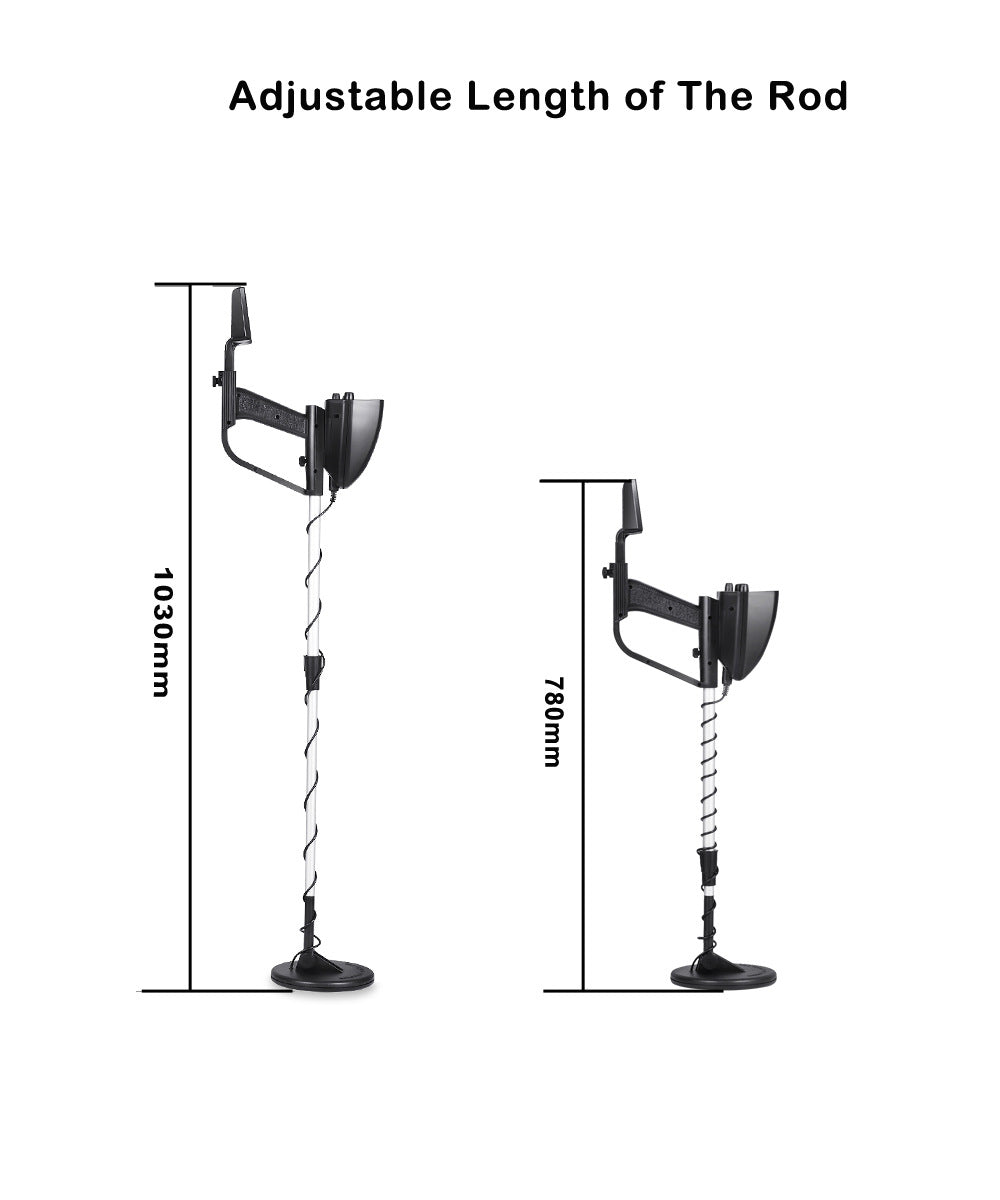 MD5090 Underground Gold Metal Detector Finder Search Treasure Hunting Material Check Equipment