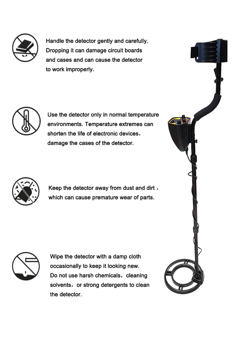 Metal Detector MD-3031 Metal Finder Inductor Gold Treasure Hunter Seeker 1.8m Depth