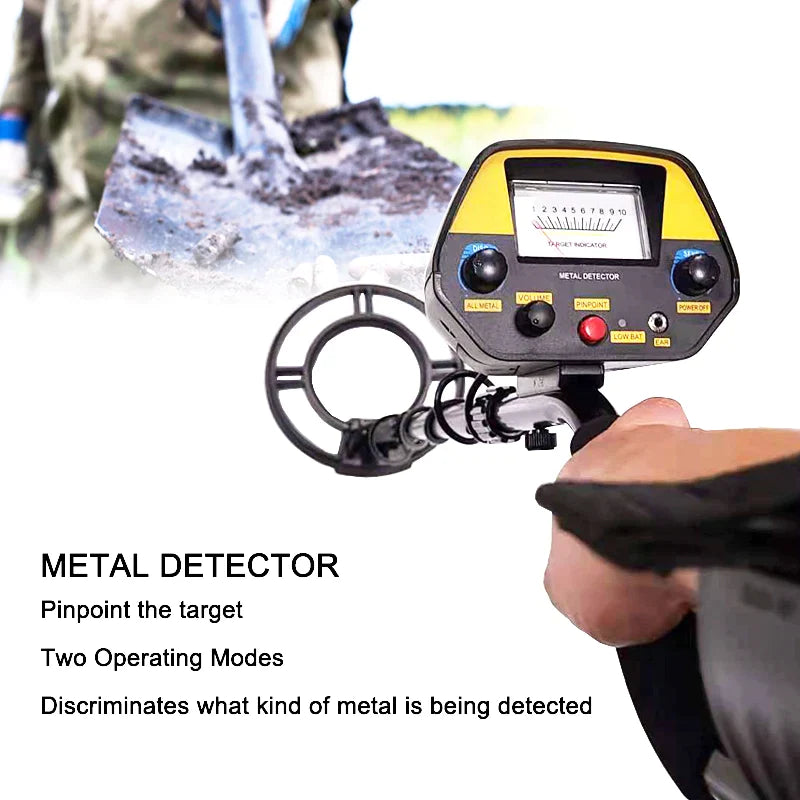 Metal Detector MD-3031 Metal Finder Inductor Gold Treasure Hunter Seeker 1.8m Depth