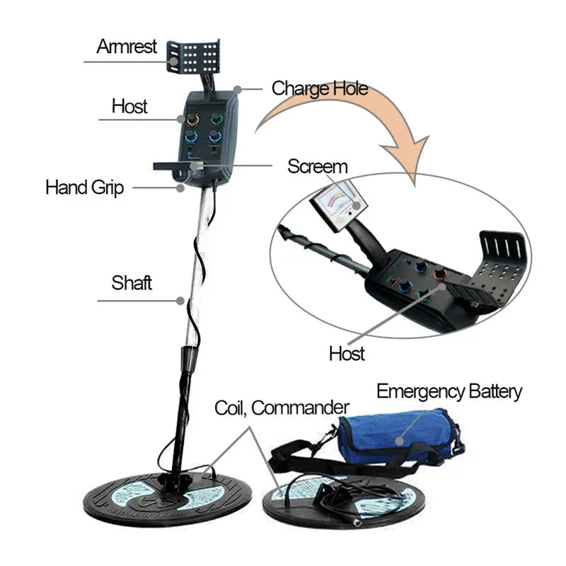 Metal Detector MD 5008 Underground Detection Tools/ Equipment Treasure Hunter