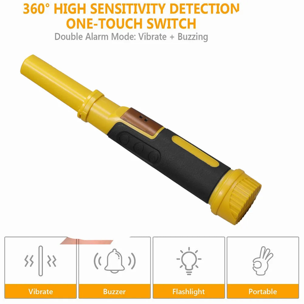Metal Detector Pulse Pinpointer Induction Diving Treasure Waterproof Metal Detector Hand Held Metal Finder
