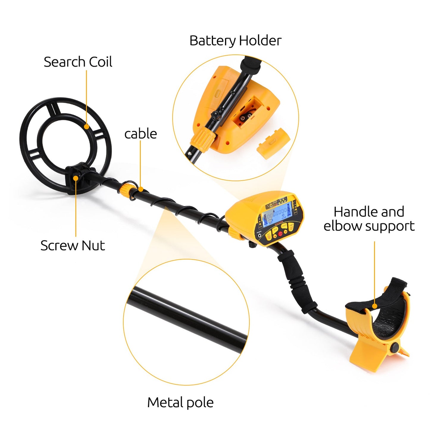 MD930 Professional Underground Metal Detector