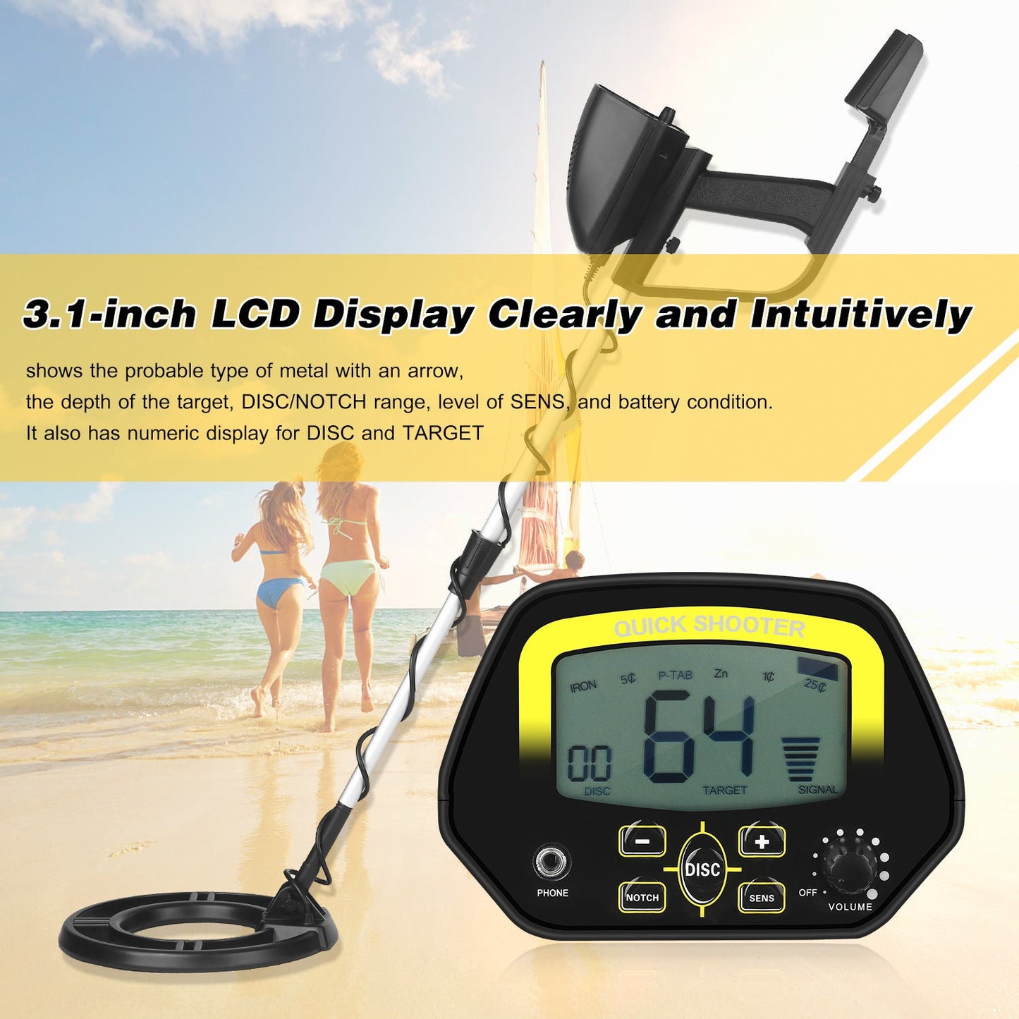 MD4060 Underground Metal Detector LCD Display Detector