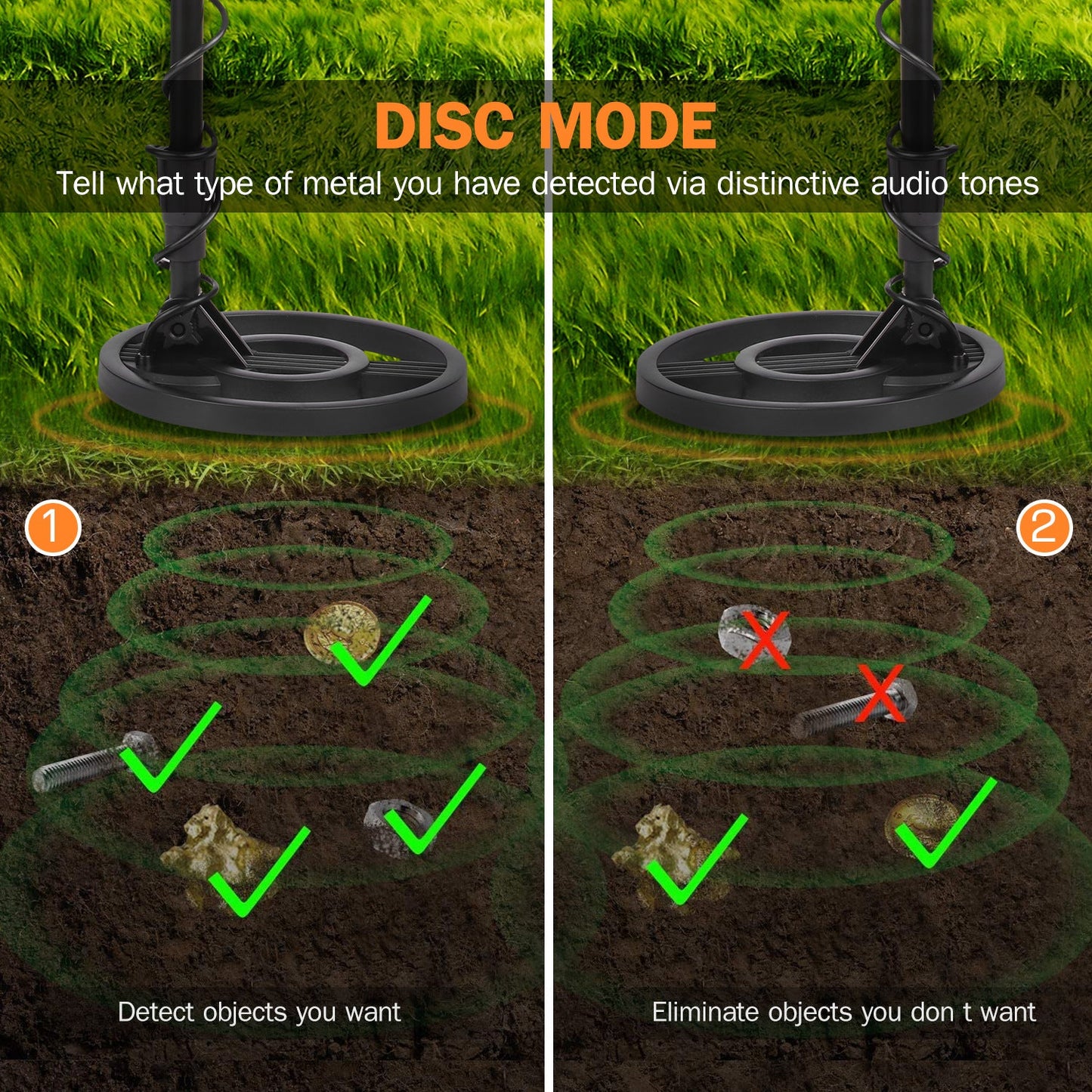Professional Underground Metal Detector MD4080 Treasure Gold Digger