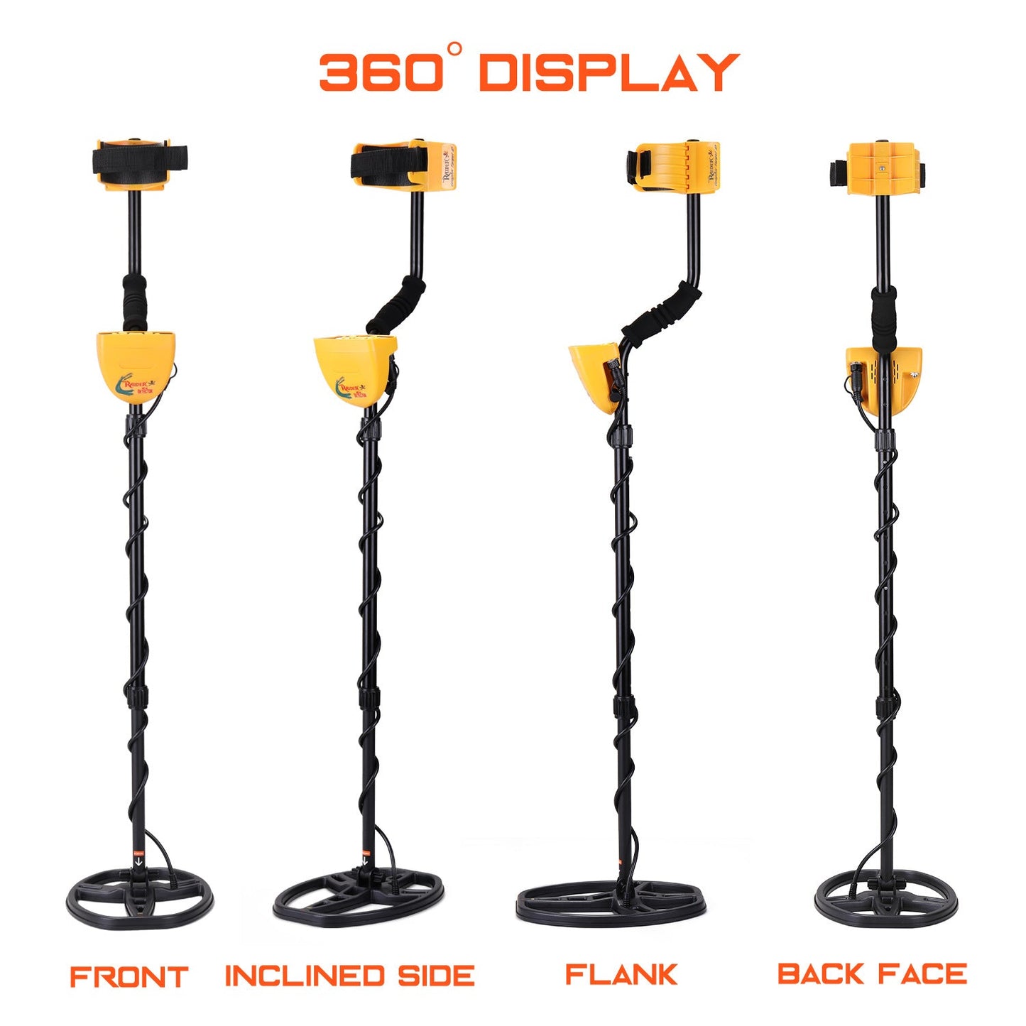 MD6450 11inch Coil Gold Metal Detector Professional Underground Waterproof Pinpointer