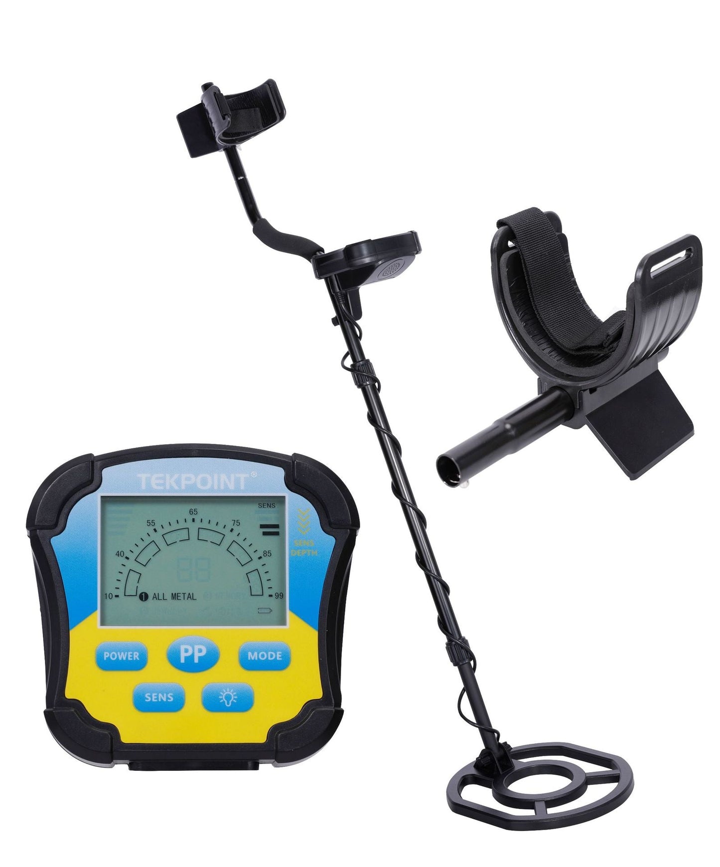 Underground Metal Detector MD8030 Gold Finder with 10inch Waterproof Search Coil LCD Digital Display Treasure Hunte