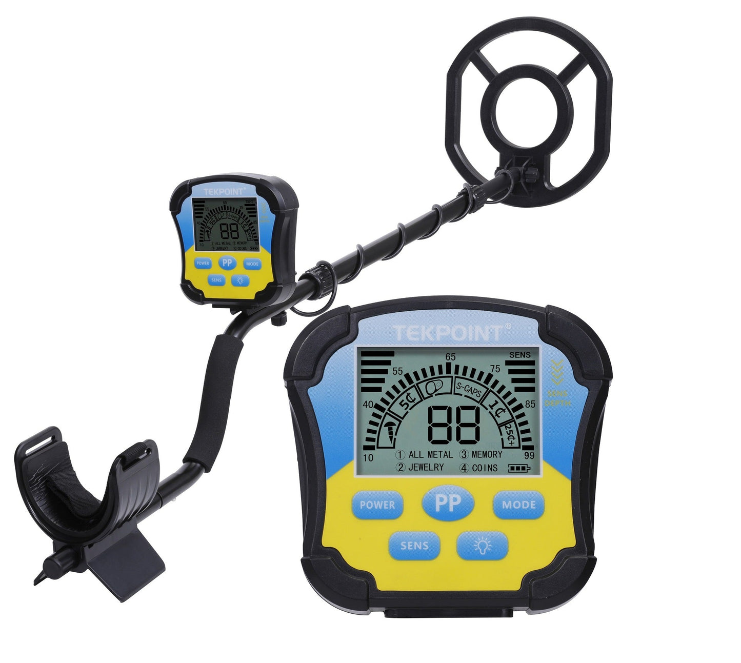 Underground Metal Detector MD8030 Gold Finder with 10inch Waterproof Search Coil LCD Digital Display Treasure Hunte