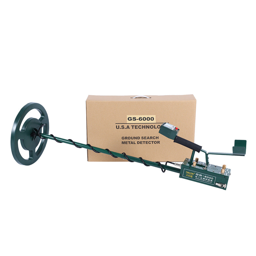 GS-6000 Underground Metal Detector Treasure Gold Silver Copper Hunter Digger Kit Headphone Max Depth 8.5m With LED Screen