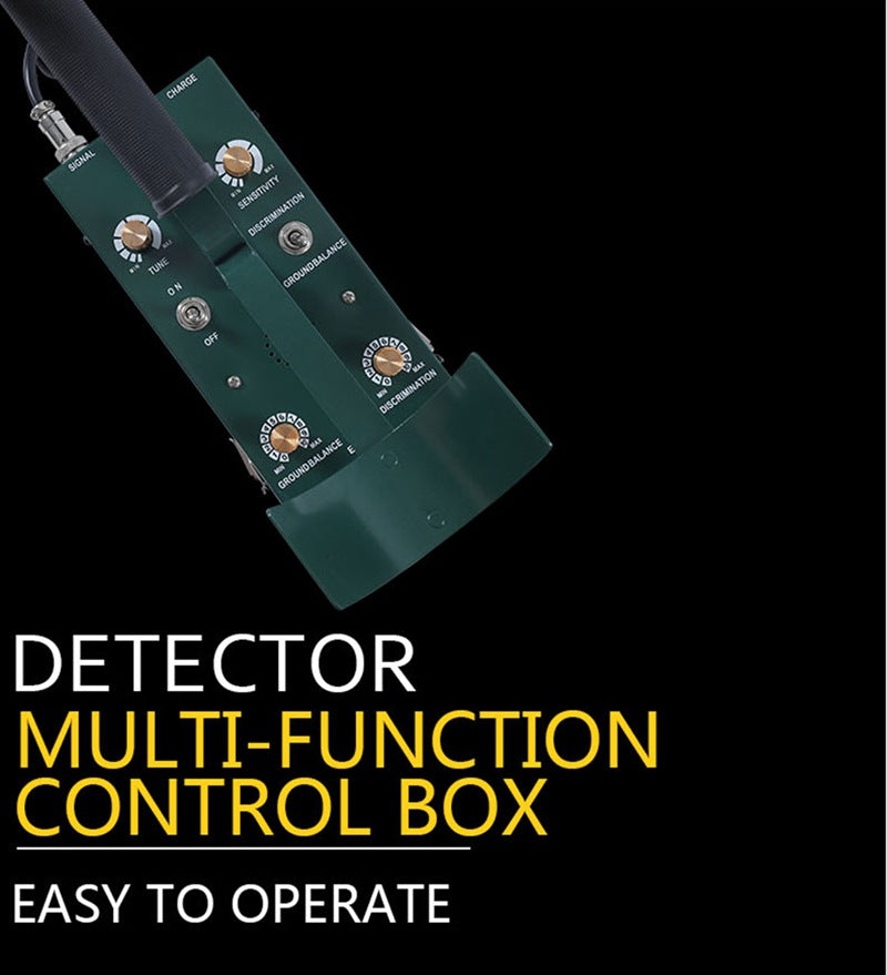 GS-6000 Underground Metal Detector Treasure Gold Silver Copper Hunter Digger Kit Headphone Max Depth 8.5m With LED Screen