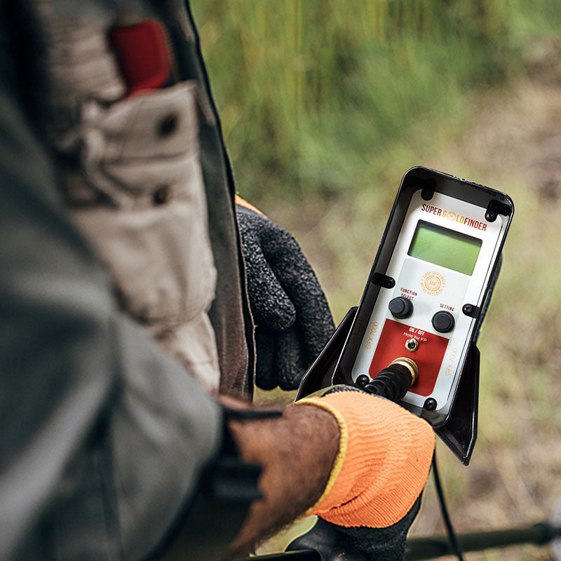 GFX7000 underground metal detector, gold sand treasure hunting device, pan detector, LCD screen display, iron removal
