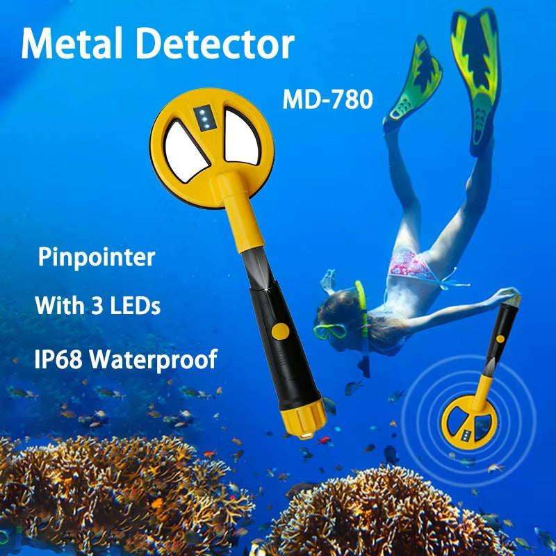 MD780 handheld underwater metal detector security check underground gold, silver, copper, and iron detector
