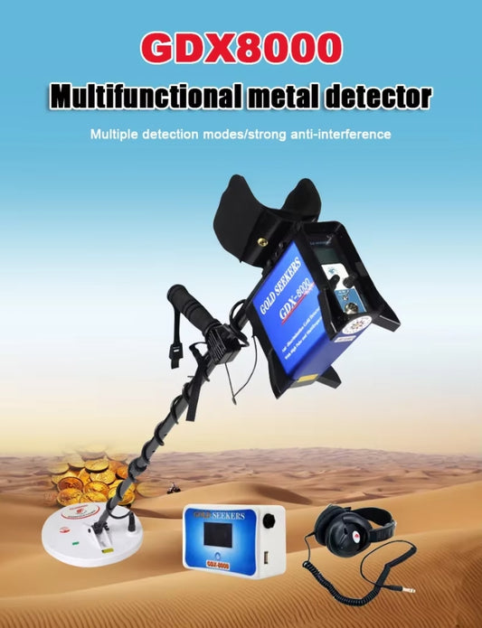 Metal Detector for Adults GDX8000 Professional Underground 8-meter Depth Metal Detector For Outdoor metal detection