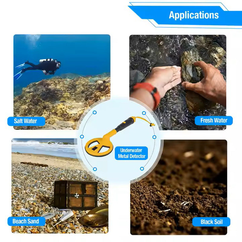 MD780 handheld underwater metal detector security check underground gold, silver, copper, and iron detector