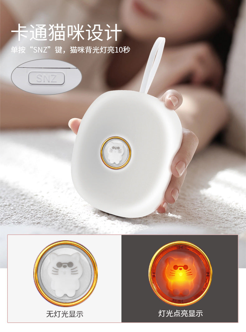 New Strong Vibration Alarm Clock for Students to Wake Up with Creative Cute Pet Mute Deaf LED Digital Clock
